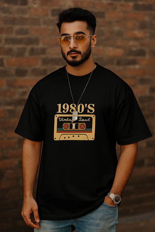 1980'S Radio Oversized T-shirt | The Glaciours