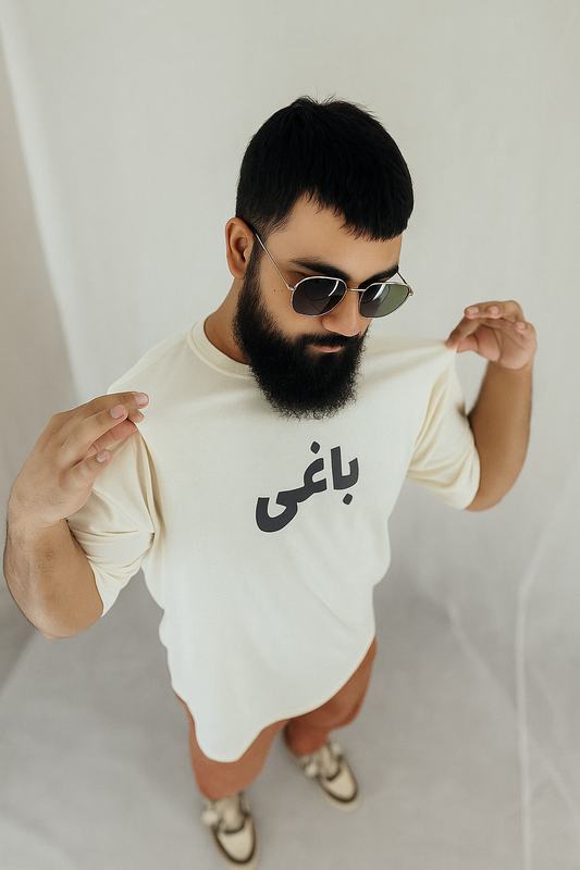 "Baaghi" Oversized Drop Shoulder T-Shirt – Rebel in Style | The Glaciours