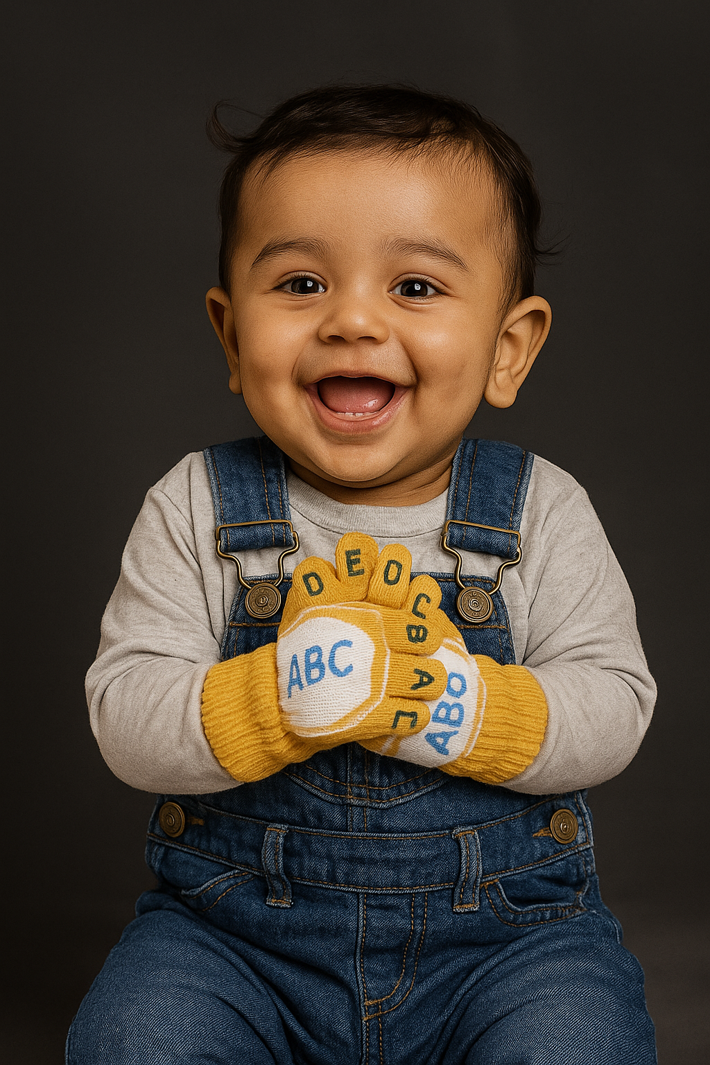 Wool baby warm gloves pack of 3 | Moon & Stars