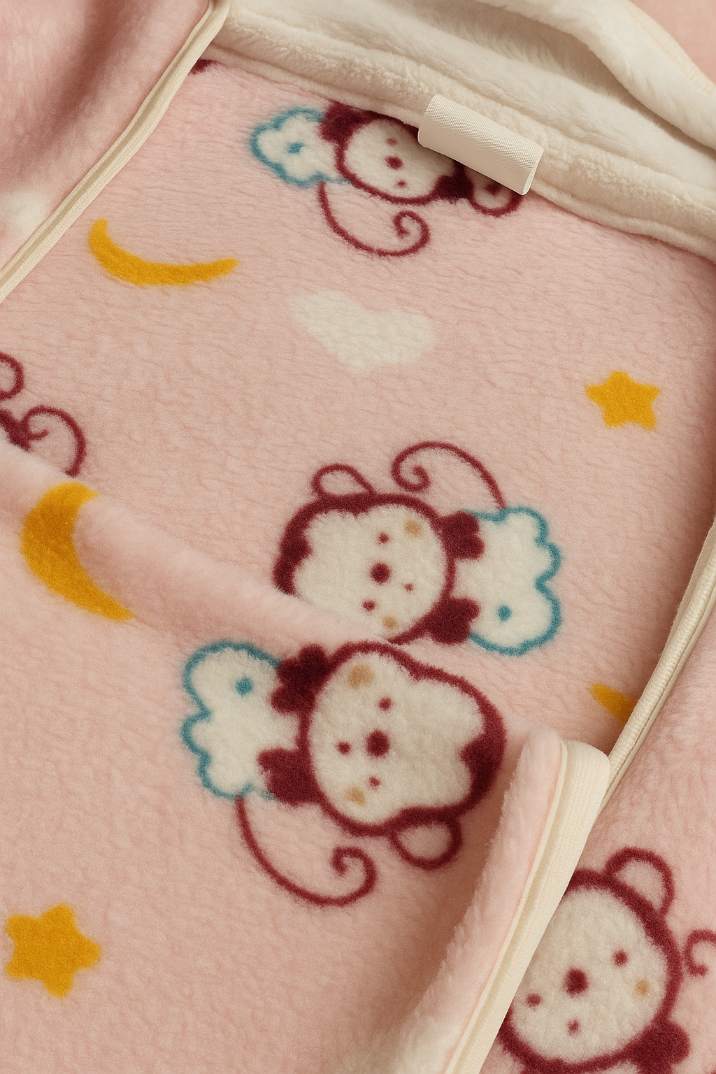 Baby Fur Romper – Ultra Soft & Warm Winter Wear (0–6 Months) | Moon & Stars