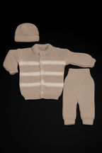 Handmade Wool 3 Piece Newborn Set | Moon & Stars