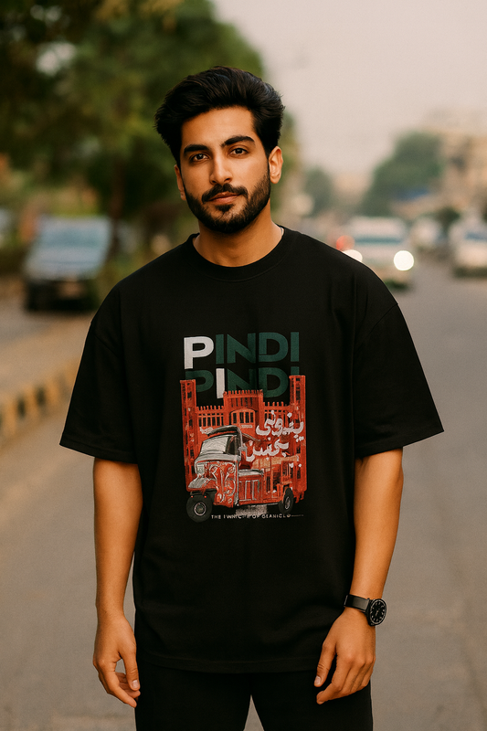 PINDI Oversized T-shirt | The Glaciours