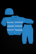 Handmade Wool 3 Piece Newborn Set | Moon & Stars