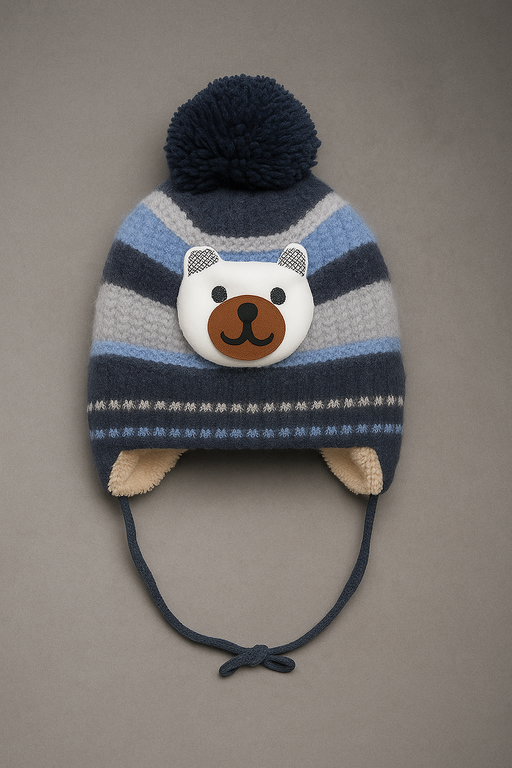 Cozy Wool Warm Cap for Newborn to 1 year | Moon & Stars
