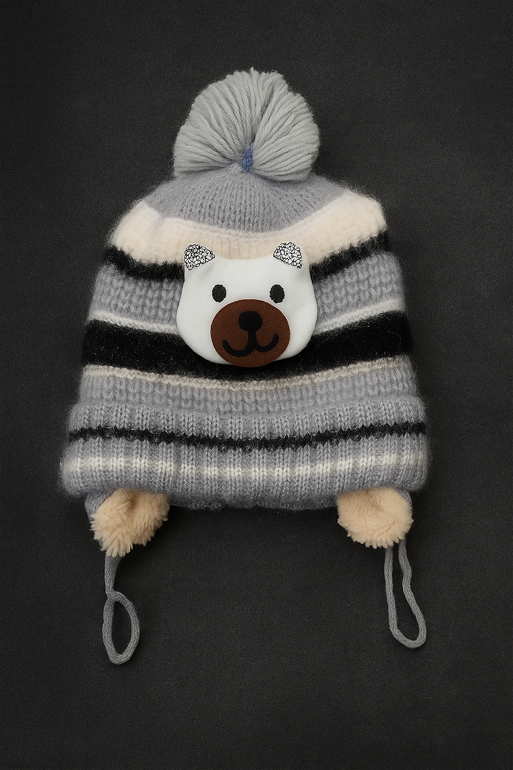 Cozy Wool Warm Cap for Newborn to 1 year | Moon & Stars