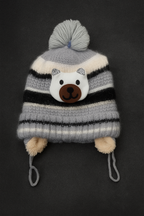 Cozy Wool Warm Cap for Newborn to 1 year | Moon & Stars