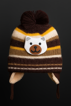 Cozy Wool Warm Cap for Newborn to 1 year | Moon & Stars