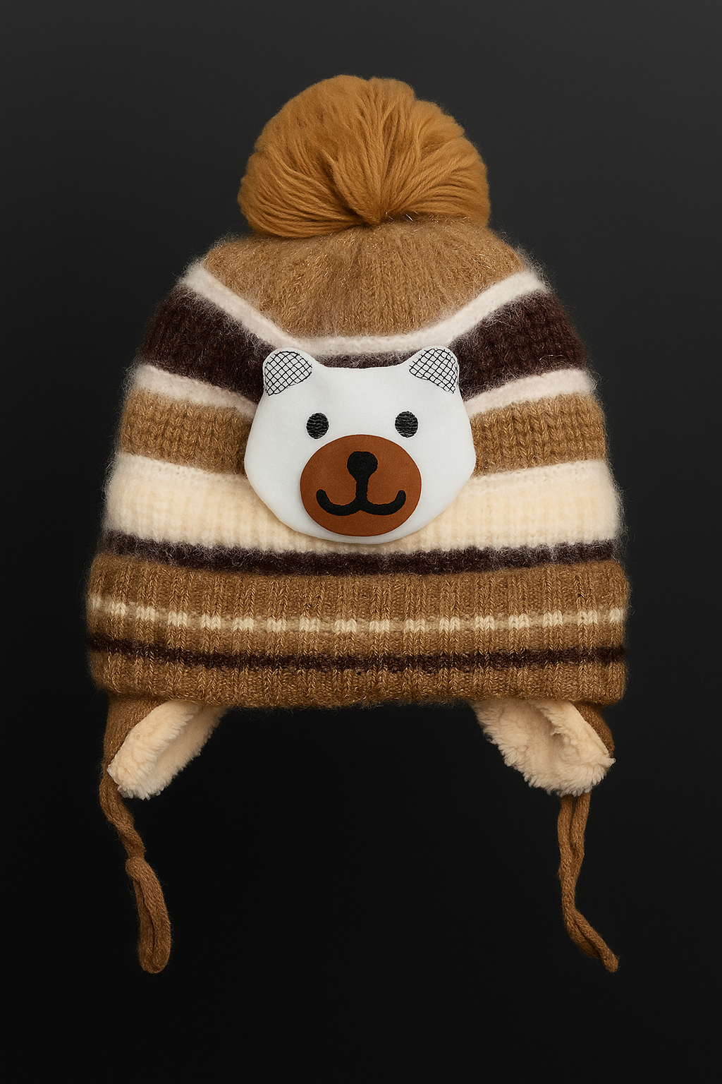 Cozy Wool Warm Cap for Newborn to 1 year | Moon & Stars