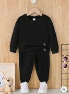 2 Pcs Girl's Polyester Printed Tracksuit