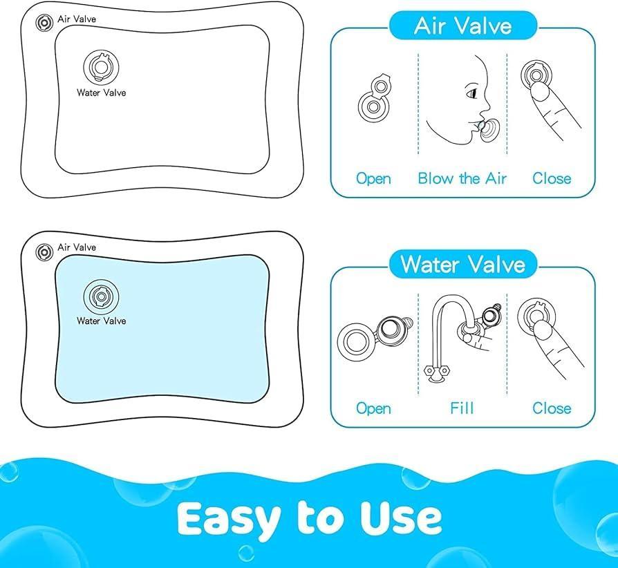 Inflatable Baby Water Play Mat | Moon & Stars